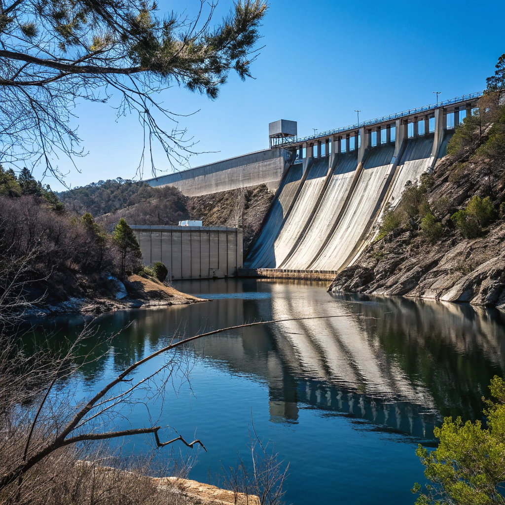 Hydraulic dam infrastructure development project